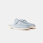 Loro Piana Charms Walk Babouche Spring Waterfall Melange Loafers
