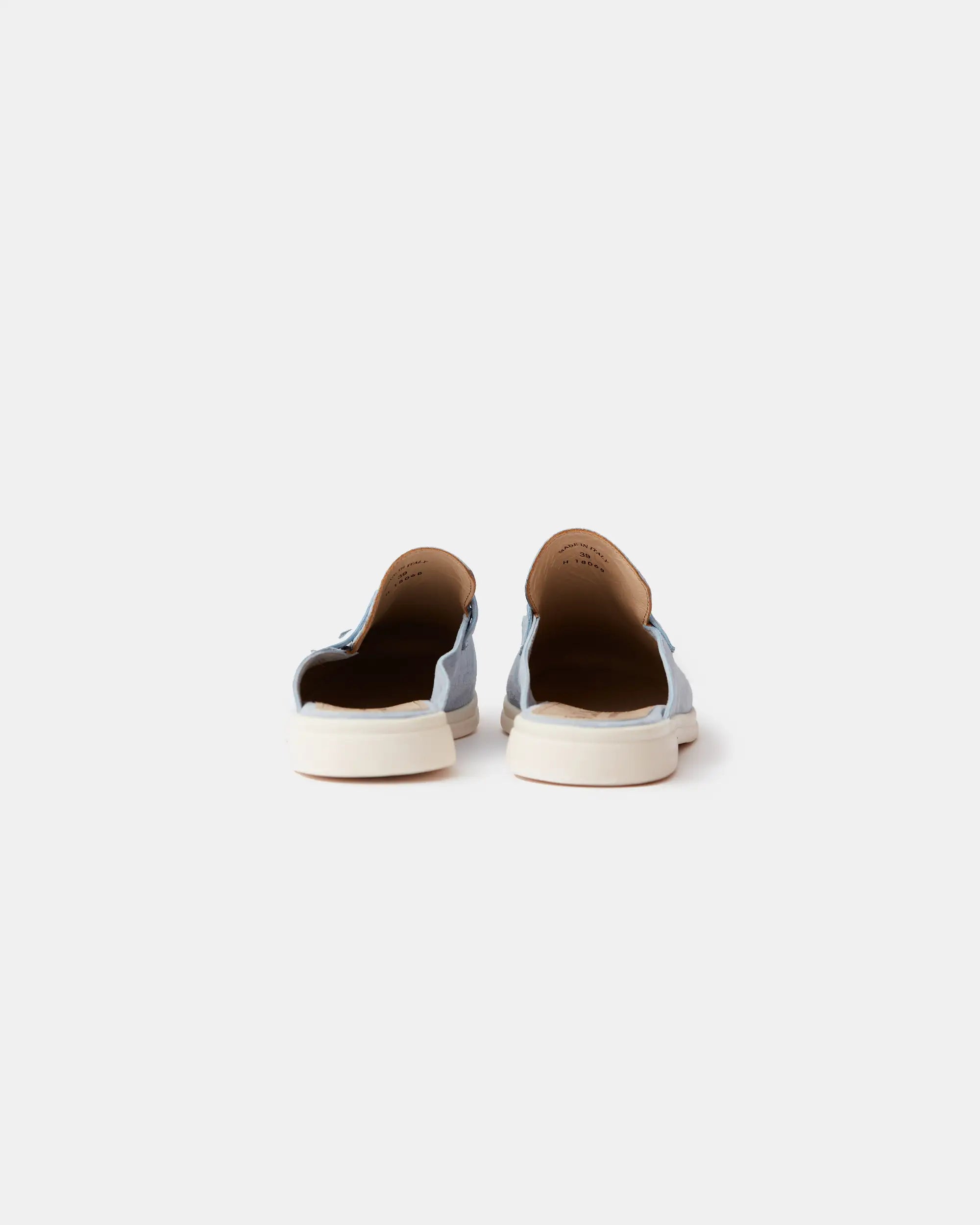 Loro Piana Charms Walk Babouche Spring Waterfall Melange Loafers