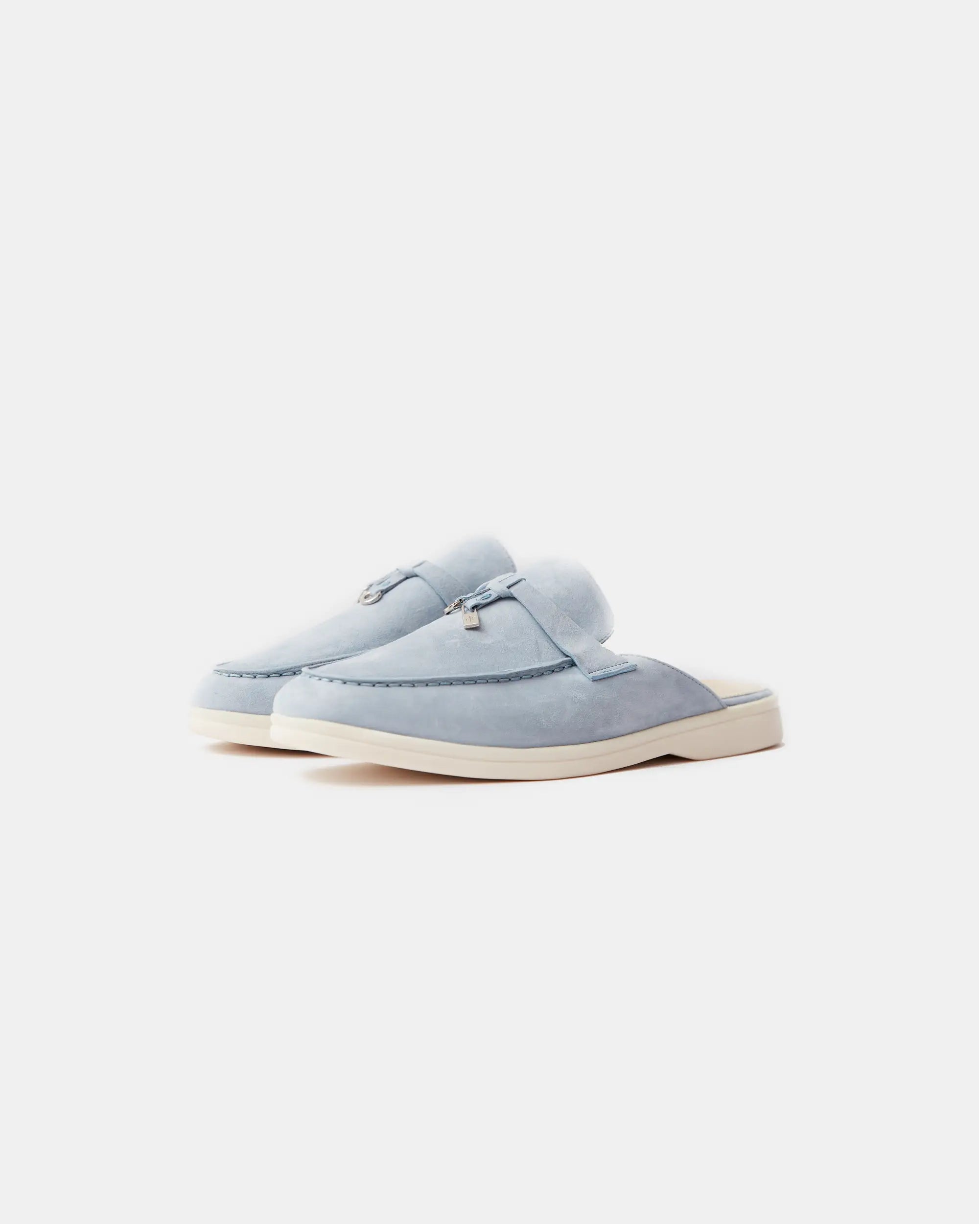 Loro Piana Charms Walk Babouche Spring Waterfall Melange Loafers