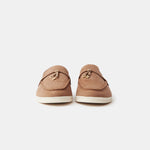 Loro Piana Summer Charms Walk Brown Loafers