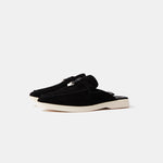 Loro Piana Charms Walk Babouche Black Loafers
