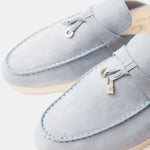 Loro Piana Charms Walk Babouche Spring Waterfall Melange Loafers
