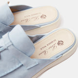 Loro Piana Charms Walk Babouche Spring Waterfall Melange Loafers