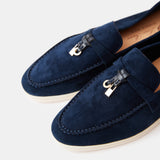 Summer Charms Walk Dark Blue Loafers