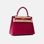 Hermès Kelly 25 Rose Pourpre Epsom GHW