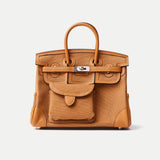 Hermès Birkin Cargo 25 Desert Sesame Canvas Swift PHW