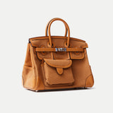 Hermès Birkin Cargo 25 Desert Sesame Canvas Swift PHW