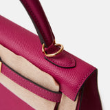 Hermès Kelly 25 Rose Pourpre Epsom GHW