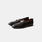 Hermès Paris Black Loafers