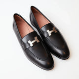 Hermès Paris Black Loafers