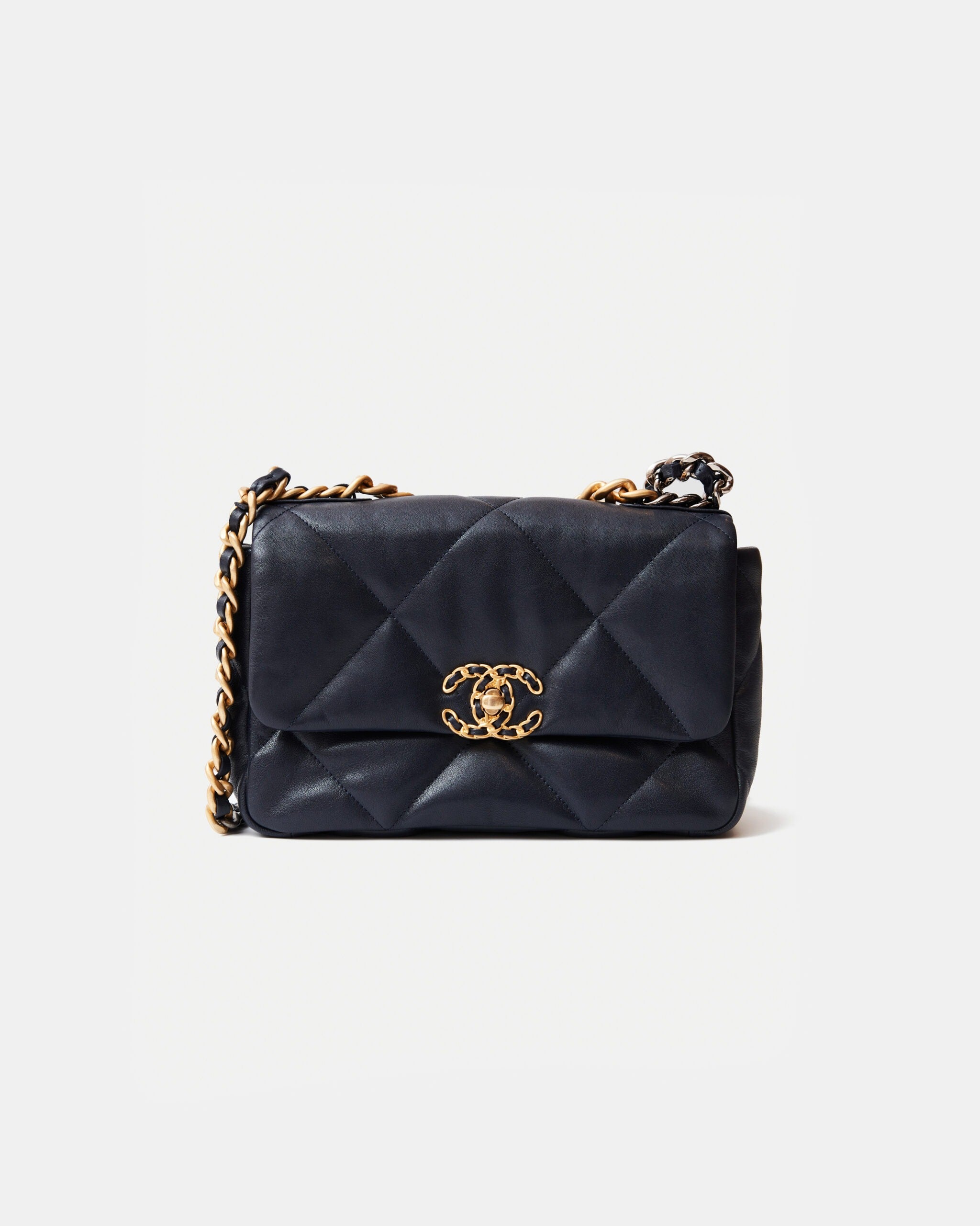 Chanel 19 Flap Navy Blue Lambskin
