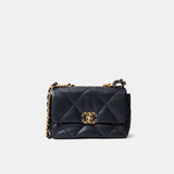 Chanel 19 Flap Navy Blue Lambskin