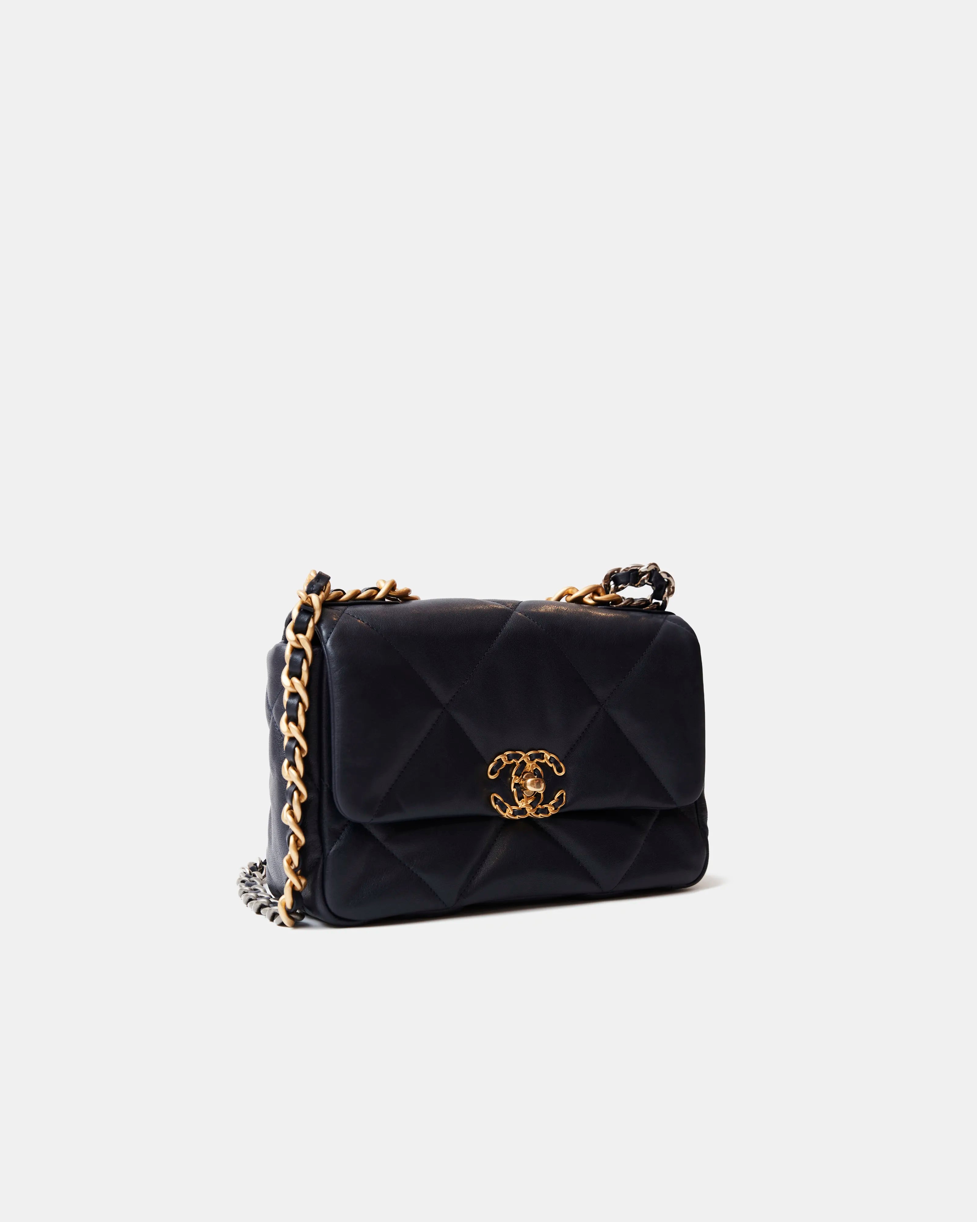 Chanel 19 Flap Navy Blue Lambskin