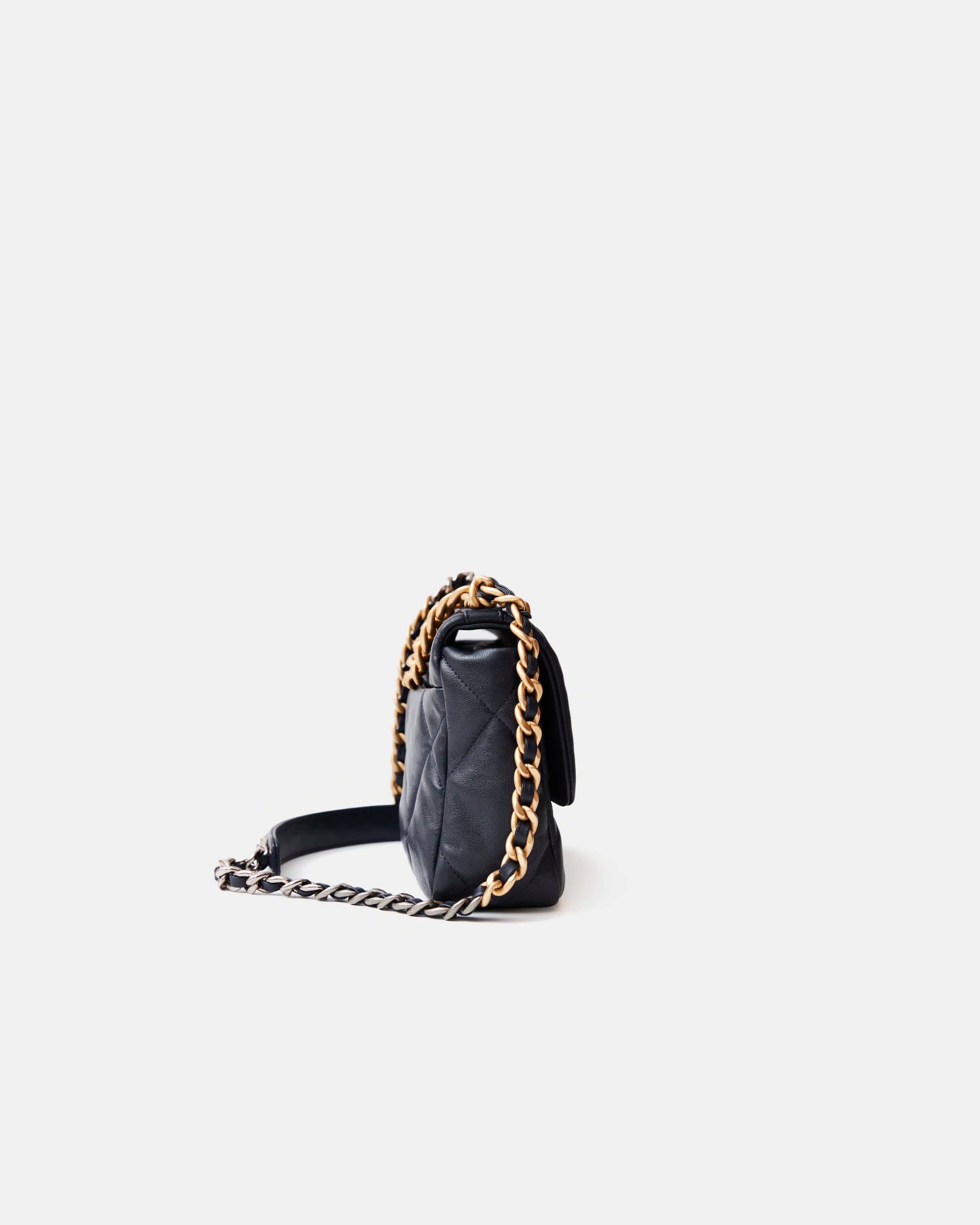 Chanel 19 Flap Navy Blue Lambskin