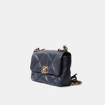 Chanel 19 Flap Navy Blue Lambskin