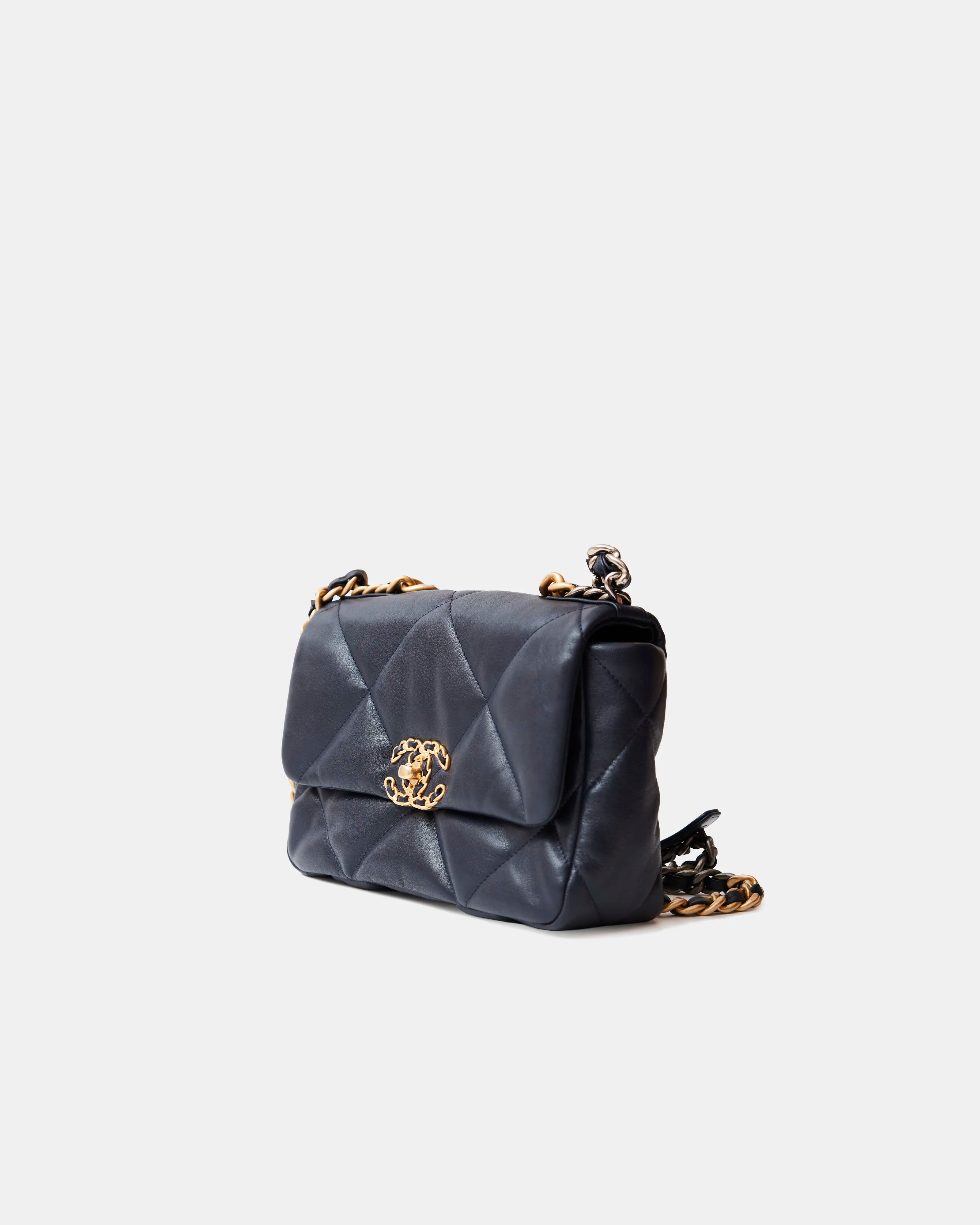 Chanel 19 Flap Navy Blue Lambskin