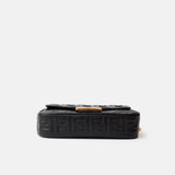 Fendi Baguette Chain Midi Black Nappa