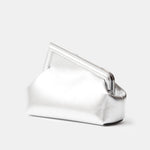 Fendi First Small Silver Laminated Clutch