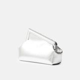 Fendi First Small Silver Laminated Clutch