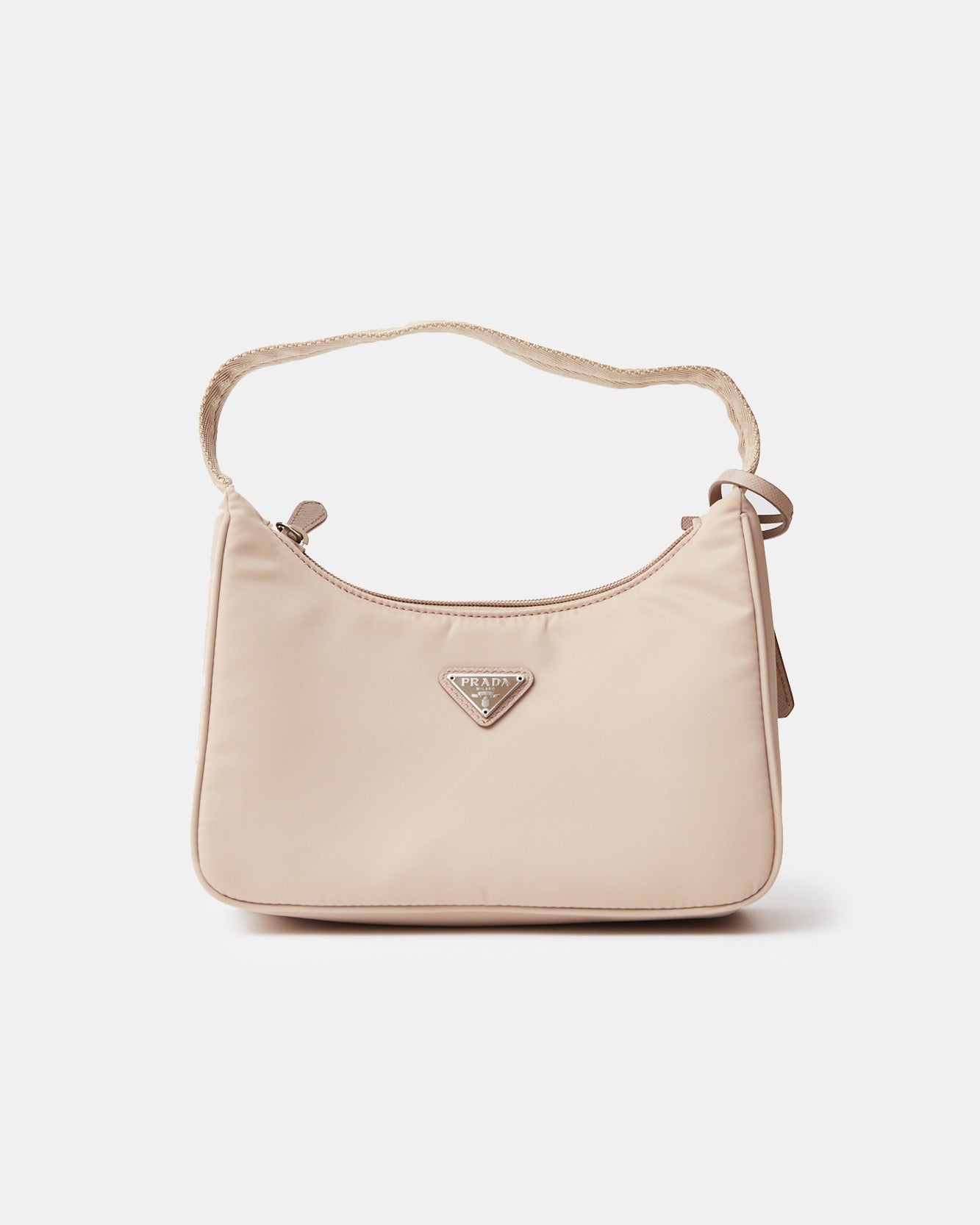 Prada Re-edition 2000 Beige Hobo Bag
