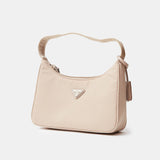 Prada Re-edition 2000 Beige Hobo Bag