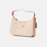Prada Re-edition 2000 Beige Hobo Bag