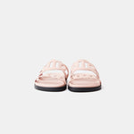 Hermès Extra Rose Opaline Chevre Velours Sandals