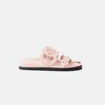 Hermès Extra Rose Opaline Chevre Velours Sandals