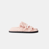 Hermès Extra Rose Opaline Chevre Velours Sandals