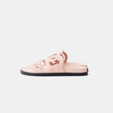 Hermès Extra Rose Opaline Chevre Velours Sandals