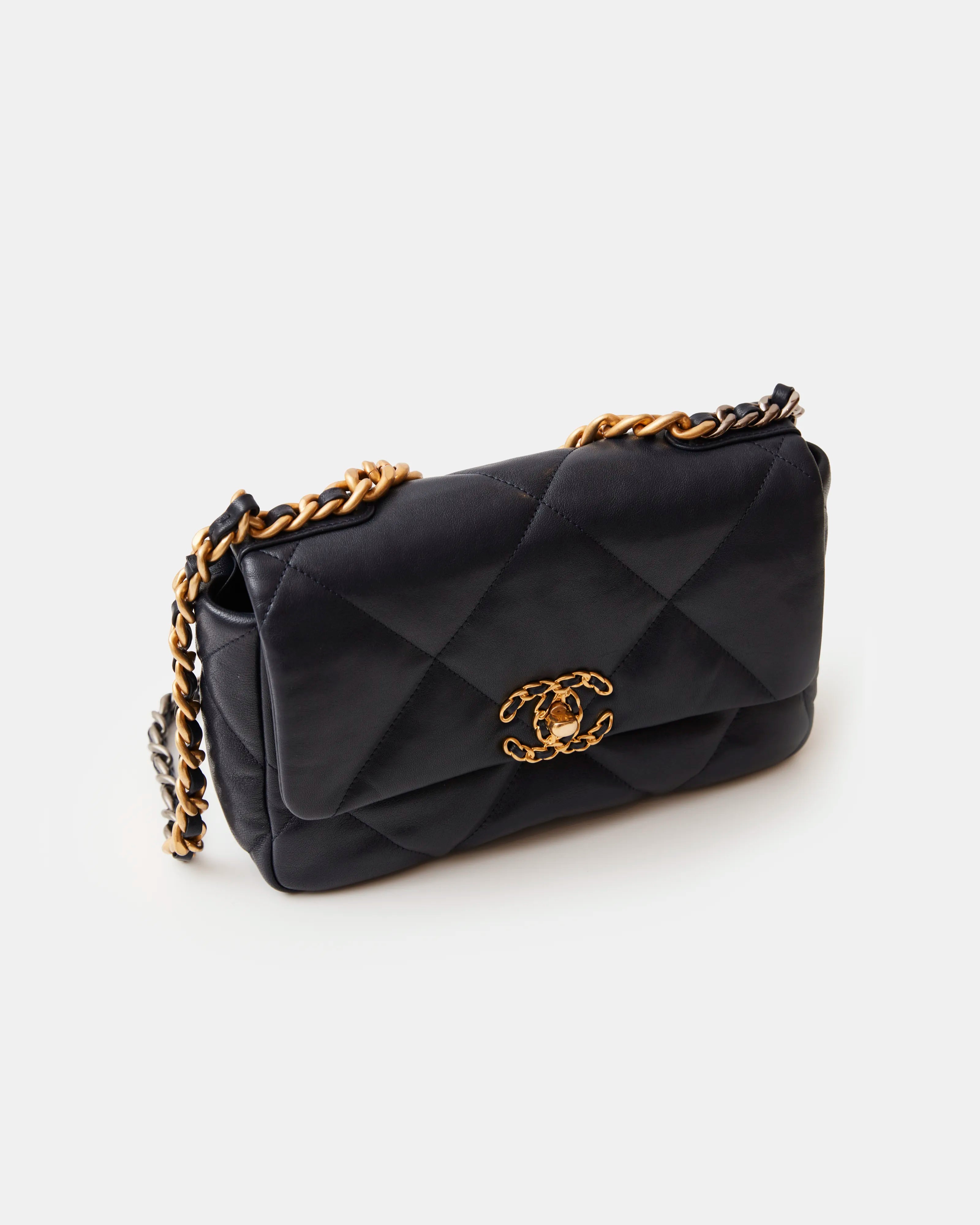 Chanel 19 Flap Navy Blue Lambskin