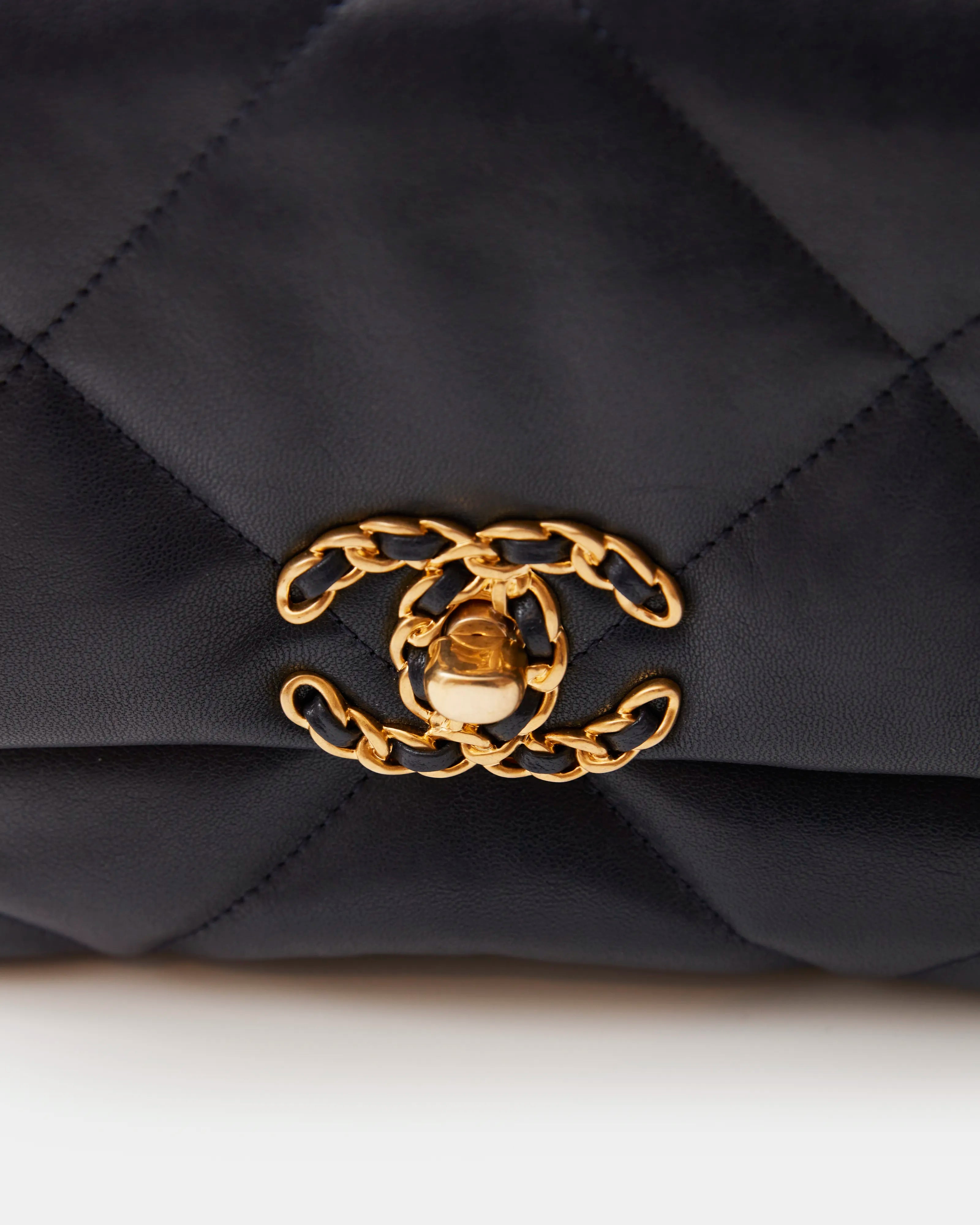Chanel 19 Flap Navy Blue Lambskin