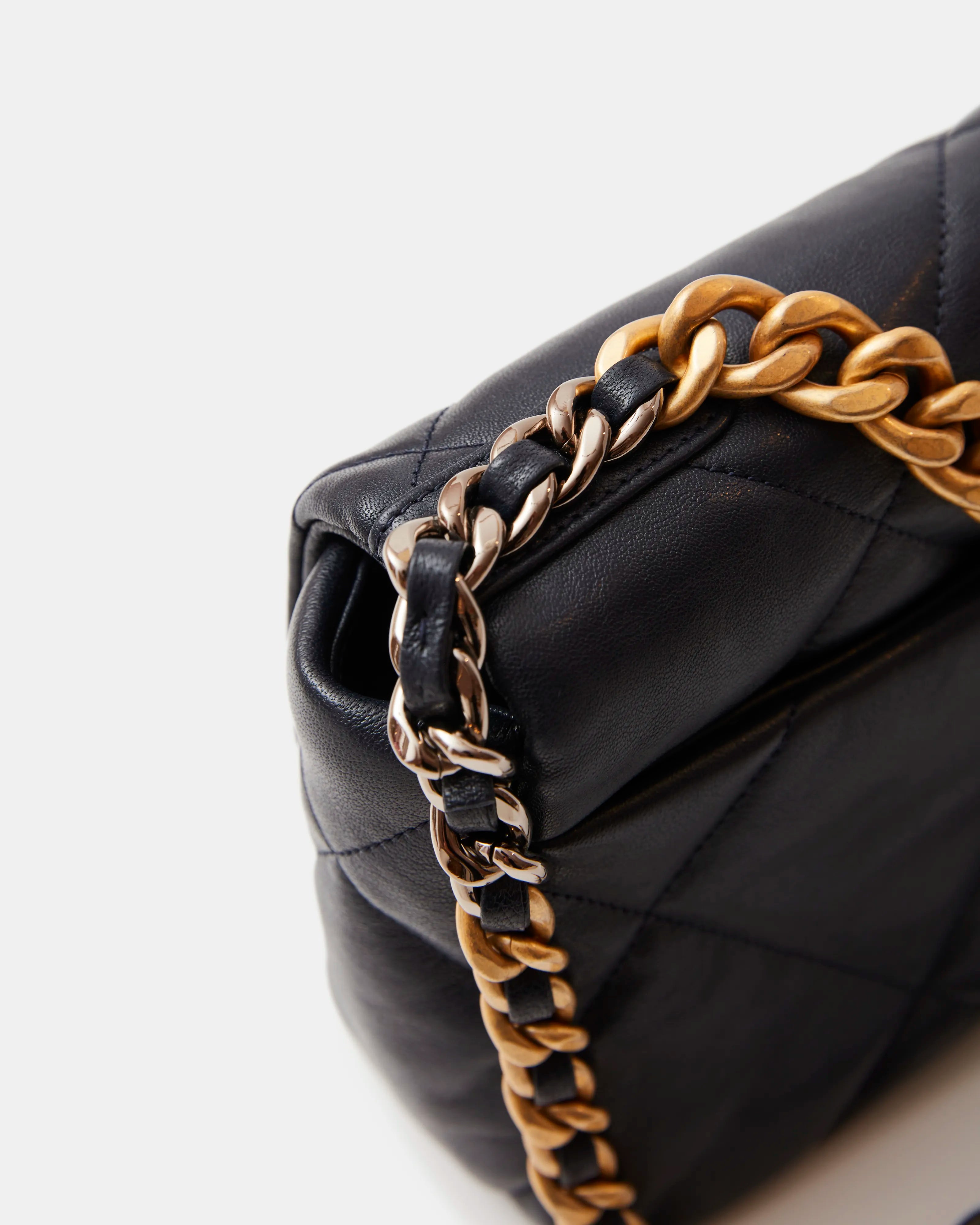 Chanel 19 Flap Navy Blue Lambskin