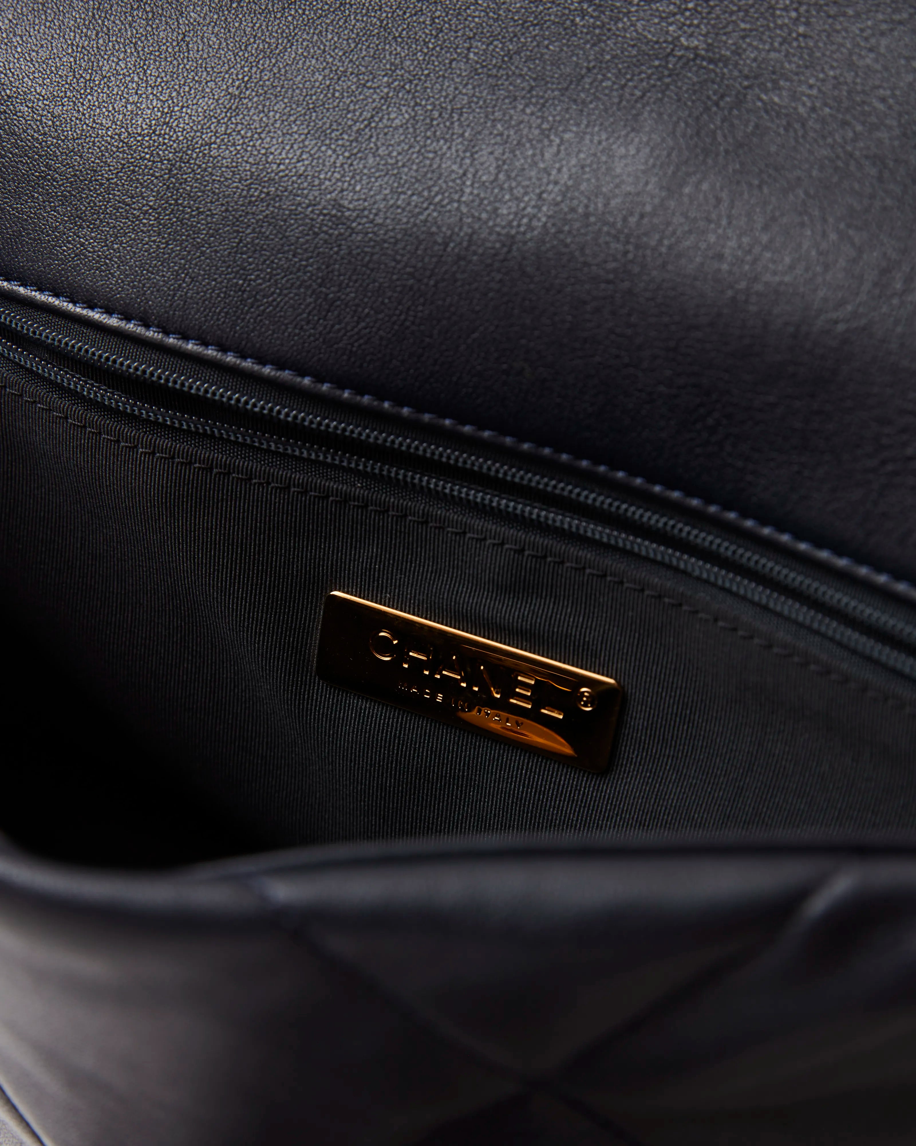 Chanel 19 Flap Navy Blue Lambskin