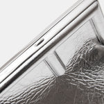 Fendi First Small Silver Laminated Clutch