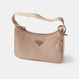 Prada Re-edition 2000 Beige Hobo Bag