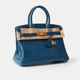 Hermès Birkin 30 Deep Blue Swift GHW