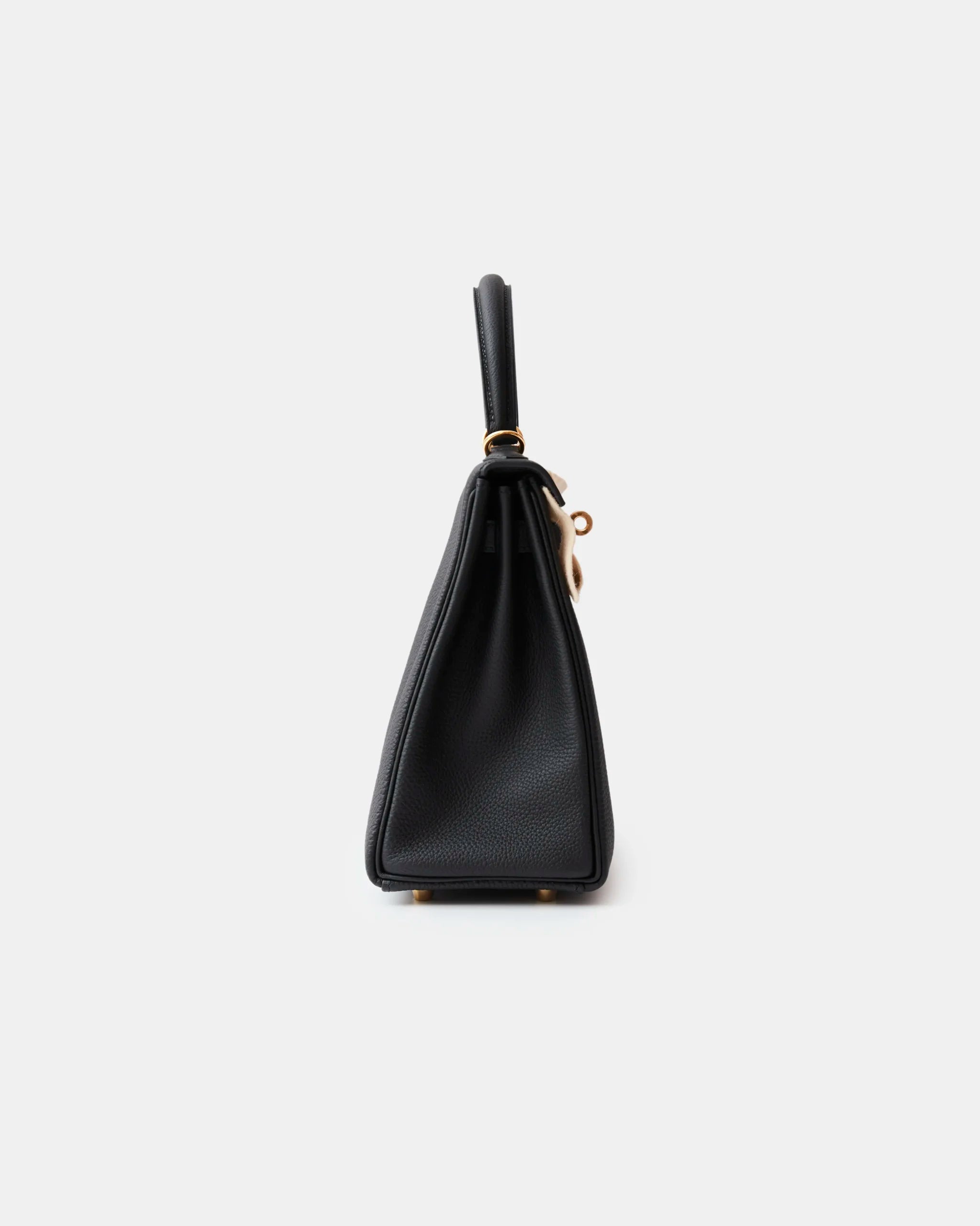 Hermès Kelly Retourne 25 Black Togo GHW