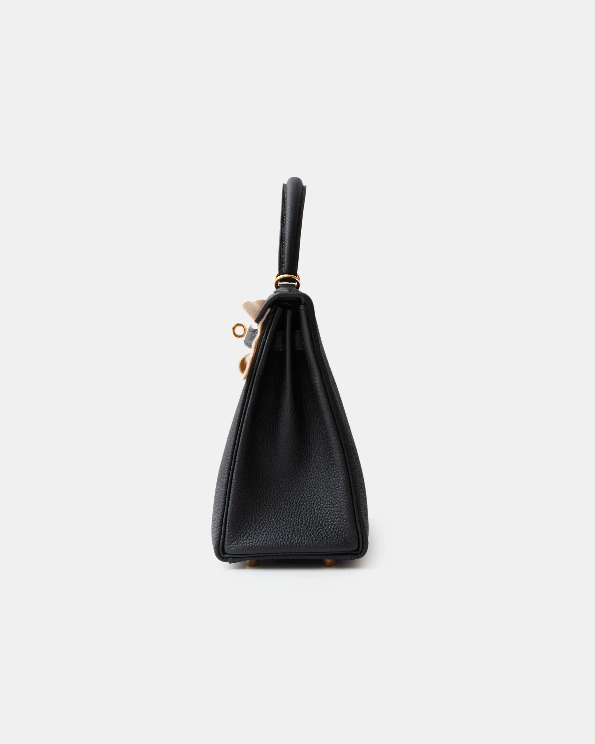 Hermès Kelly Retourne 25 Black Togo GHW