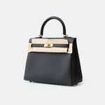 Hermès Kelly Retourne 25 Black Togo GHW