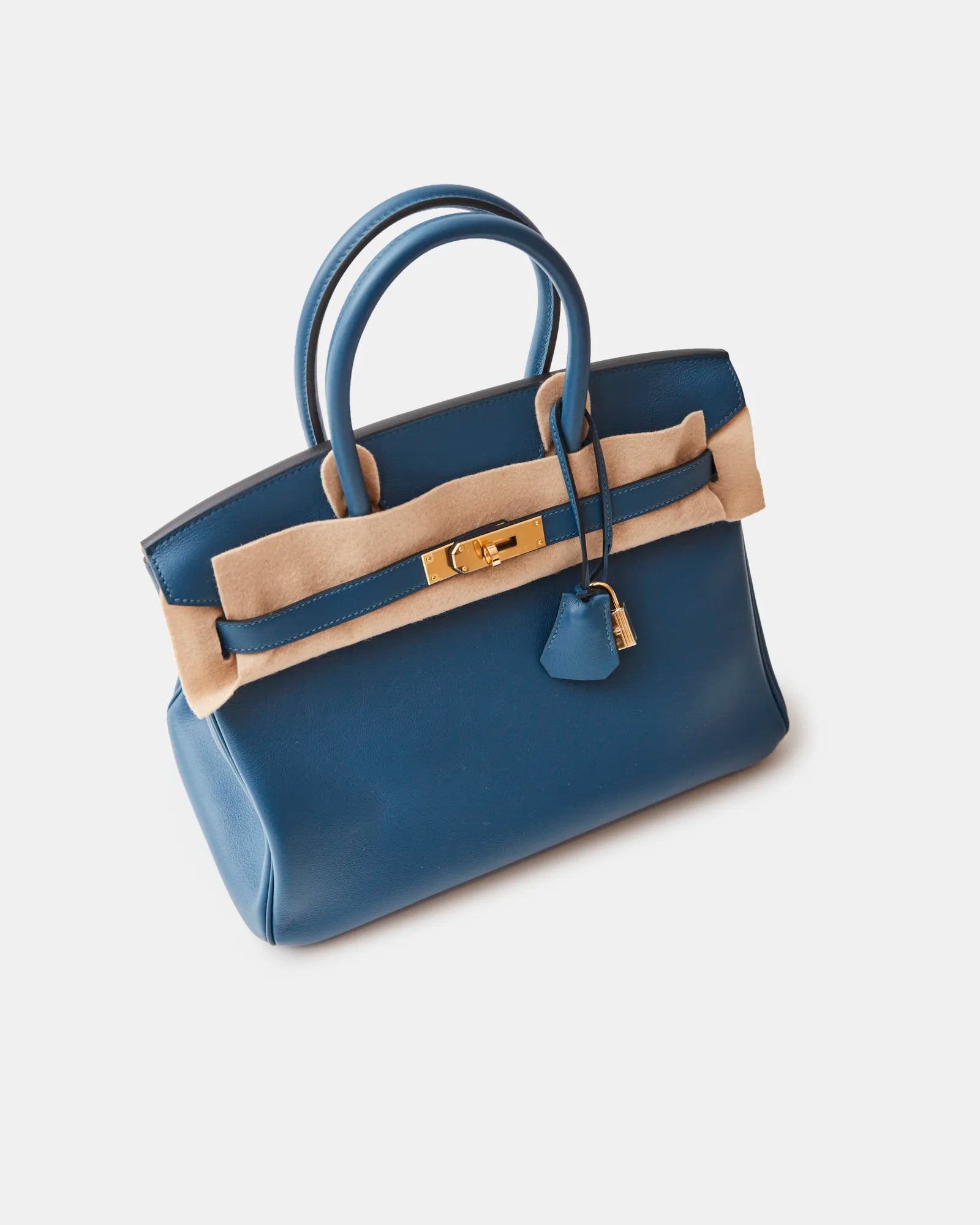 Hermès Birkin 30 Deep Blue Swift GHW