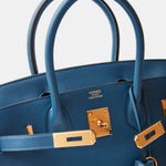 Hermès Birkin 30 Deep Blue Swift GHW