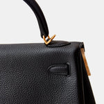 Hermès Kelly Retourne 25 Black Togo GHW