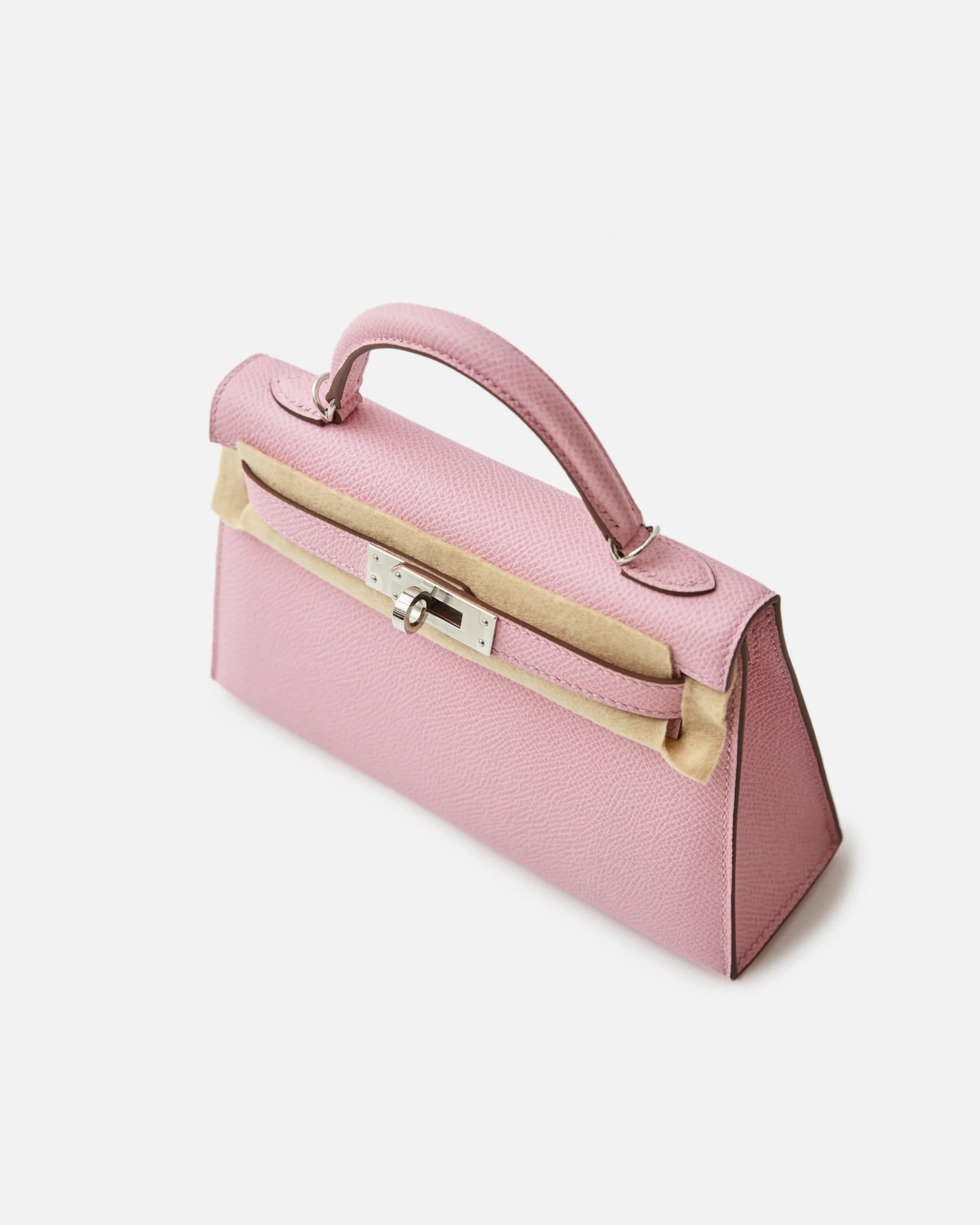 Hermès Mini Kelly 20 Mauve Sylvestre Epsom PHW