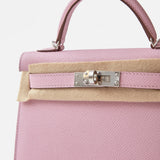 Hermès Mini Kelly 20 Mauve Sylvestre Epsom PHW