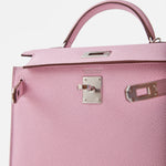 Hermès Mini Kelly 20 Mauve Sylvestre Epsom PHW