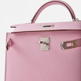 Hermès Mini Kelly 20 Mauve Sylvestre Epsom PHW