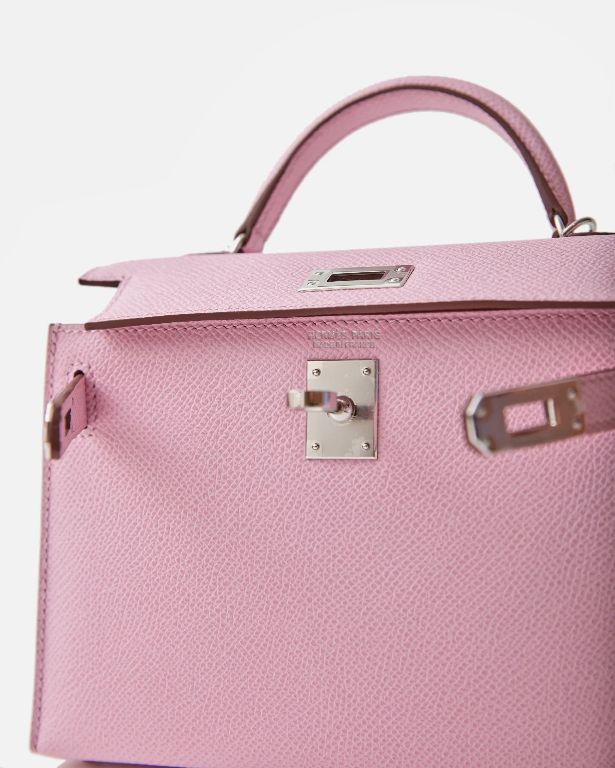 Hermès Mini Kelly 20 Mauve Sylvestre Epsom PHW