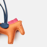 Hermes Grigri Rodeo Horse Pain d'epice Bleu/Malta Rose/Pourpre