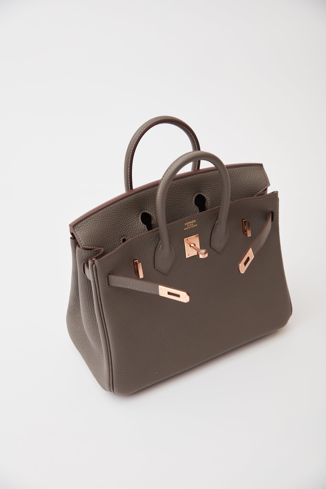 Hermès Birkin 25 Etain Togo RGHW